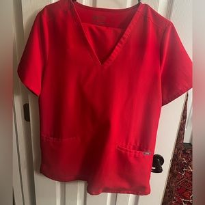 Red figs scrubs